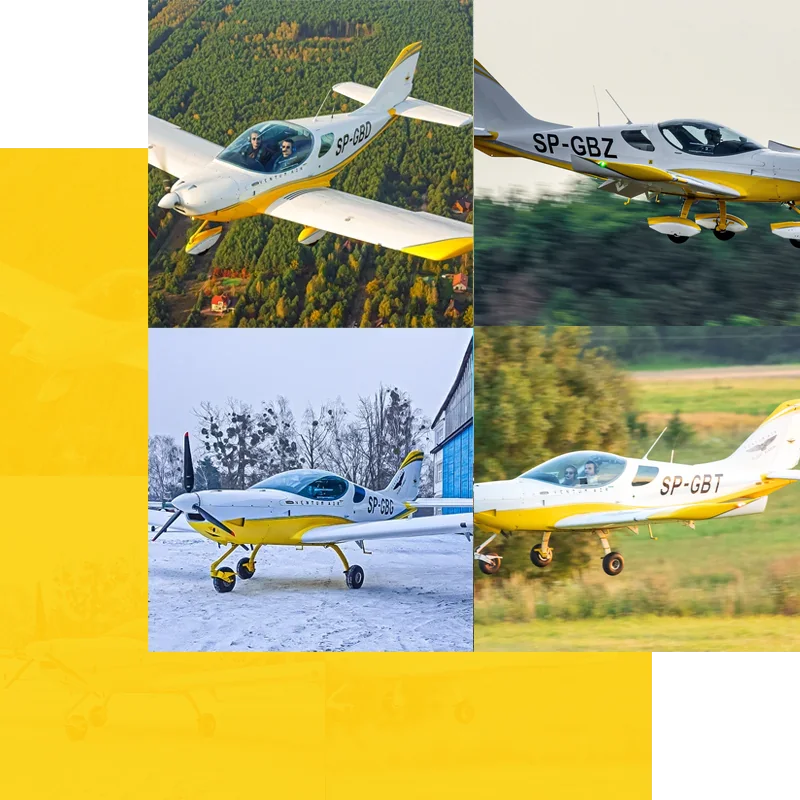 Samoloty PS-28 Cruiser: SP-GBD, SP-GBZ, SP-GBG i SP-GBT